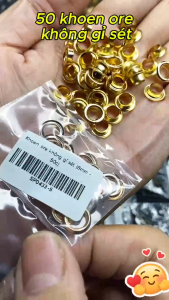 Khoen ore mắt cáo không gỉ sét 50 khoen sử dụng cho quần áo giày phụ liệu may mặc nhiều size 4mm - 17mm - SP0433