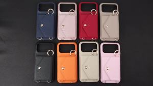 Ốp Điện Thoại Da PU Cho iPhone 17/16/15/14/13/12/11 Pro Max Plus Mini Chống Sốc Có Ví Kèm Gương