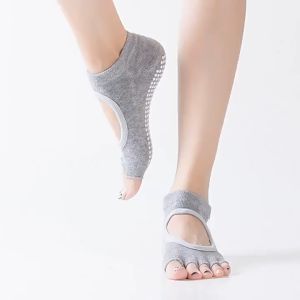 548 Kaos Kaki Olahraga Gym Yoga Pilates Senam Anti Slip Anti Licin Dot Grip Open Toe Yoga Socks