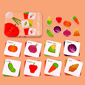 Educational Wooden Guessing Game Puzzle 1pc