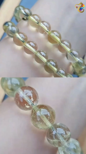 Collection Ceiling Grade White Champagne Brazil Citrine Bracelet