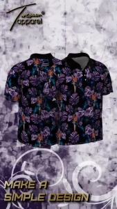 Turcoman Jersey Kaos golf Polo Shirt  Atasan Olahraga Sport  Kerah dry fit printing Motif Panjang