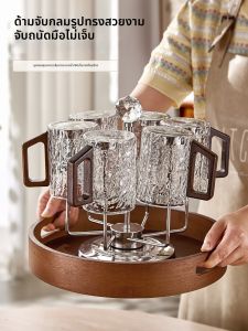 YINXIANG80YIGUAN | Hammered Glass Tumbler Home Set Elegant Desktop Display