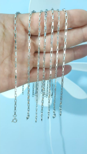 Lắc chân titan nữ mắt xich hình chữ nhật trắng không đen gỉ không gây dị ứng khóa tròn sang trọng