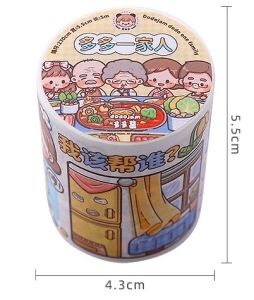 Cuộn Washitape họa tiết DoDoJam S19 dễ thương Đồ chơi sticker Telado trang trí sổ tay Chiết chu kỳ cuộn washi hoạt hình