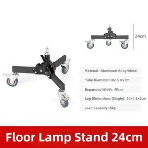 AMBITFUL | Heavy Duty Adjustable Metal Tripod Light Stand