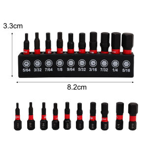 Impact Torx Drill Bit Set Hex Head Shank Magnetic Screw Driver Screwdriver Bits Wrench S2 Electric Drill Impact Socket Adapter