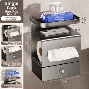 youqin | No-Drill Mountable Toilet Roll Holder