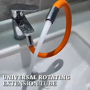 Kitchen Faucet Extension Hose Bathroom 360° Rotation Bending Faucet Extender Wash Basin Water Saving Tap Filter Extension Tube