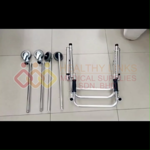 [MDA Approved] Aluminum Foldable Height Adjustable Children Reverse Walker Rollator