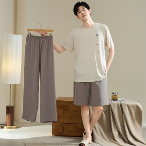 Mens Modal Cotton Soft Summer Sleepwear Set
