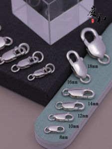 925 เงินแท้ ชุบเงินบริสุทธิ์ กระดูกหอยเป๋าที่มีชีวิตจริง กระดูกหอยเป็ด DIY ทำมือ ลูกปัดสร้อยคอ ลูกปัดสร้อยข้อมือ อุปกรณ์เครื่องประดับ