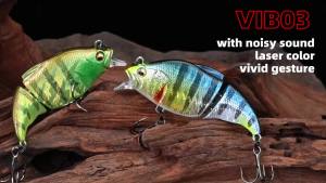 MEREDITH 71mm 10g VIB Mồi Câu Cá Wobblers Mồi Rung Cho Độ Sâu Đầy Đủ Ở Đại Dương Sông Hồ Bãi Biển Dụng Cụ Câu Cá - 7 Màu
