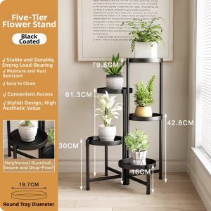 MEIKAIBIN | Indoor Plant Stand Stainless Steel Nordic Style Balcony Living Room Decor
