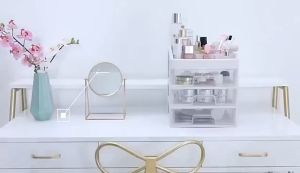 Rak Kotak Makeup Kosmetik 3 Susun Multifungsi