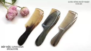[FREESHIP MAX]Lược sừng xuất Nhật chuôi khía dày đẹp 19cm (COH164)