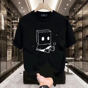 Áo Thun Cotton Tay Ngắn Phong Cách Mỹ Thời Trang Nam Mùa Hè in Họa Tiết Cổ Tròn Rộng Rãi Đa Năng Thoải Mái Thoáng Khí