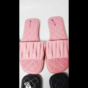 Sandal Slop Teplek Wanita motif Bunga Bintang Ban 1 Gelembung KLOSH LCR M2317-1 37-40