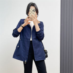 Huiyige Spring & Summer Women's Long-Sleeved Outwear: A Guide to Stand Collar Mom Wear & K-style Trench Coats