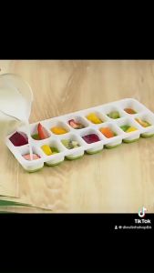 Khay Đá Có Nắp Đậy Đáy Silicon 14 Viên Khay Làm Đá Thạch Kem Bảo Quản Chống Mùi Tuyệt Đối Trong Tủ Lạnh Dieulinhshop