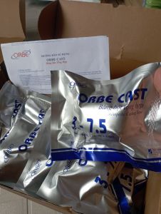 [MẪU CAO CẤP] Cuộn băng Bột tổng hợp Băng bó bộ thạch cao Thủy Tinh ORBE 75X36 cm : dễ tháo tác Bác Sỹ tin dùng