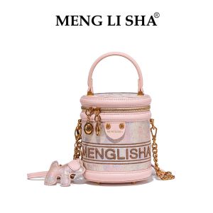 Ladies handbag designer high-end pink embossed handbag 2024 new Chinese style box bag single shoulder crossbody bag