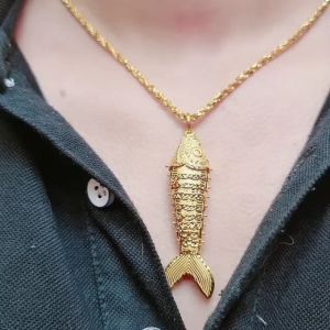 JIN JING LOKET IKAN LEBAR 1.6CM EMAS 916 TULEN 12.22G