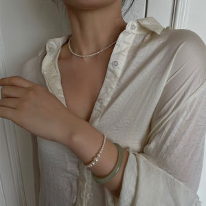 Viviann Original 14k Gold Filled Strong Bright Pearl Bracelet Womens Vintage Pearl Bracelet New Fashion Jewelry for Women Round Beads Charm Bracelet Birthday Gift For Womens Fine Jewelry