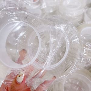 [MUA 2 GIẢM 5%]Băng keo nano 2 mặt siêu dính trong suốt dày 3mm chất liệu acrylic dán mọi vật dụng