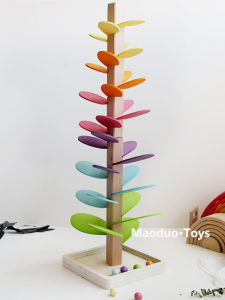 MAO·DUO | Musical Intelligence Development Wooden Building Blocks with Petal Shaped Ball Run