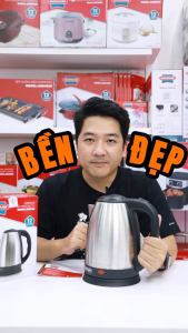 ẤM SIÊU TỐC INOX 1.8 L SUNHOUSE SHD1182 - Công suất 1500W Đun sôi từ 4 đến 6 phút