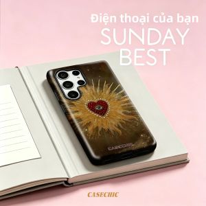 Potdemiel | Ốp Điện Thoại Samsung Galaxy S26 S25 S24 A56 A36 Họa Tiết Tôn Giáo Trang Trí Cầu Kỳ Bảo Vệ Hai Lớp - Ốp Chống Xước Từ Tính Thời Trang Dành Cho Nữ Và Bé Gái