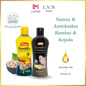 [PAKET HEMAT] Happy Shampoo Kemiriku & Minyak Kemiriku 100ml