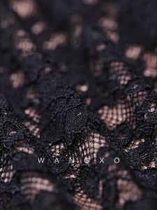 WANGXO | Elaborate Lace & Embroidered Asymmetrical Shoulder Cinched Waist Top