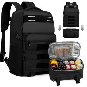 Portable Thermal Lunch Bag Removable Backpack High-capacity Cooler Insulated Picnic Bag Fits 15.6 Laptop Outdoor Travel Backpack