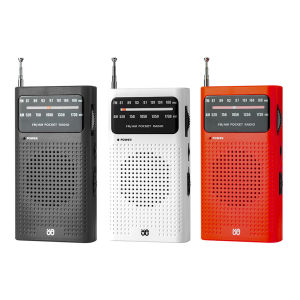 VODOOL Full Band AM FM Radio Battery Powered Mini Pocket Radio 3.5mm AUX Stereo Radio Best Reception for Running Camping Travel