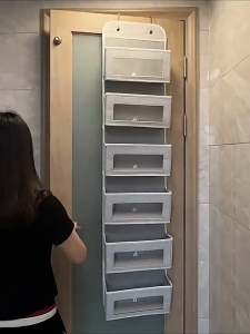 2-5 Layers Hanging Storage Bag Wall Mounted Organizer Behind The Door Wardrobe Sundries Bag