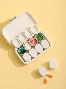 Portable Medicine Box Packing Seven Days Carry Mini Plastic Small Medicine Box Tablets Moisture-Proof Storage Box Pill Cutter