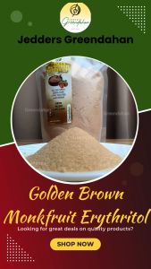 Greendahan Golden Monkfruit Erythritol Blend Granules 250g (Golden Brown) - 2x sweetness NO MALTODEXTRIN