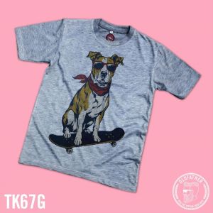 เสื้อยืดคอกลมแขนสั้น ผ้าTK พิมพ์ระบบ Sublimation นุ่ม สวมใส่ สบาย ระบายอากาศไม่ร้อน ( รหัสสินค้า TK 67 )