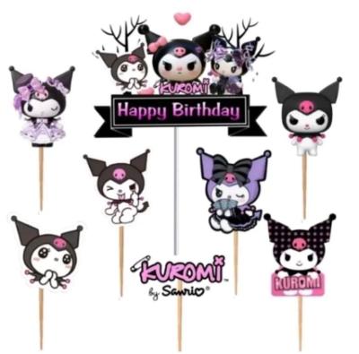 Toper karakter ( KUROMI ) hiasan kue ulang tahun / cake dekorasi