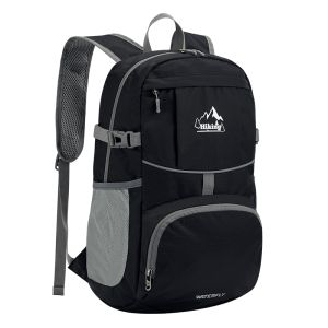 WATERFLY Hiking Foldable Daypack Backpack 25L camping backpack Ultra Lightweight Packable Waterproof Outdoor Travel Day Pack for Woman Man