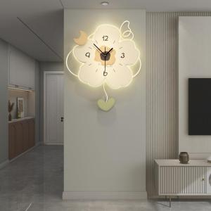 Fancy Creative Wall Clock Cream Style