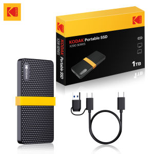Kodak | KODAK X200 External SSD Hard Drive USB3.1 Type-C Mini Portable SSD 256B 512GB 1TB For Laptops Smartphone PS4 PC TV