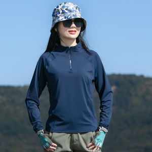 Áo Thun Nhanh Khô Thể Thao Ngoài Trời Ice Silk Cho Nữ Mùa Hè Mỏng Chống Nắng Thoáng Khí Leo Núi Chạy Bộ Thể Dục