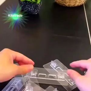 Pelekat Kuat Partition Kayu Kaca Klip  Adhesive Powerful Partition Wood Glass Clip Sticker 透明无痕玻璃木板隔板贴