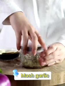 Ecoco Mini Food Chopper Garlic Grinder Onion Ginger Hand Pull Masher Shredder Vegetable Cutter 200ml 550ml 1000ml