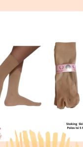Stoking Jempol Wanita Muslimah di atas mata kaki Polos dan Anti Slip Elastis Premium