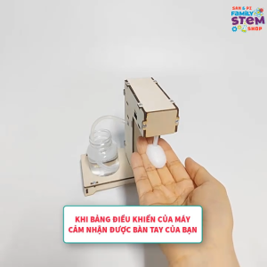 [New STEM] Máy Rửa Tay Tạo Bọt Cảm Ứng Tự Động. Bộ đồ chơi lắp ráp mô hình và sản phẩm khoa học công nghệ stemsanpi