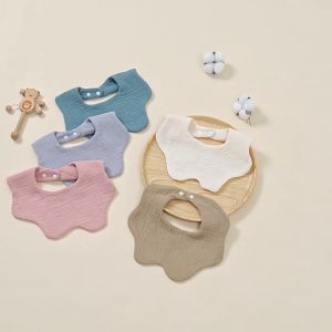 Cotton Bib Baby Saliva Towel Scarf Wave Shape Printed Ruffled Edge Muslin Bibs Soft Pure Saliva Towel: A Comprehensive Guide